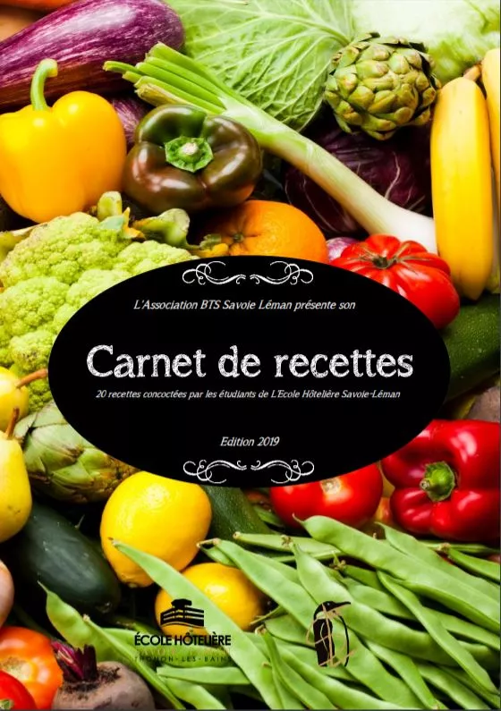 Thonon - édition d'un carnet de recettes par les élèves de l'Ecole Hôtelière Savoie-Léman