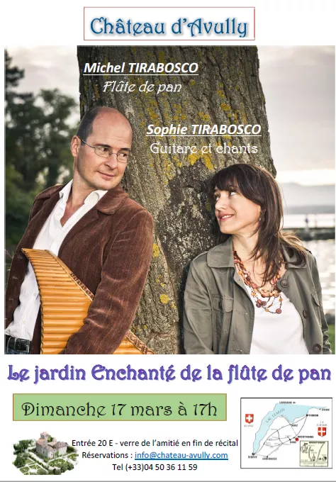 Brenthonne - Le Jardin enchanté de la flûte de pan, concert de Michel et Sophie Tirabosco