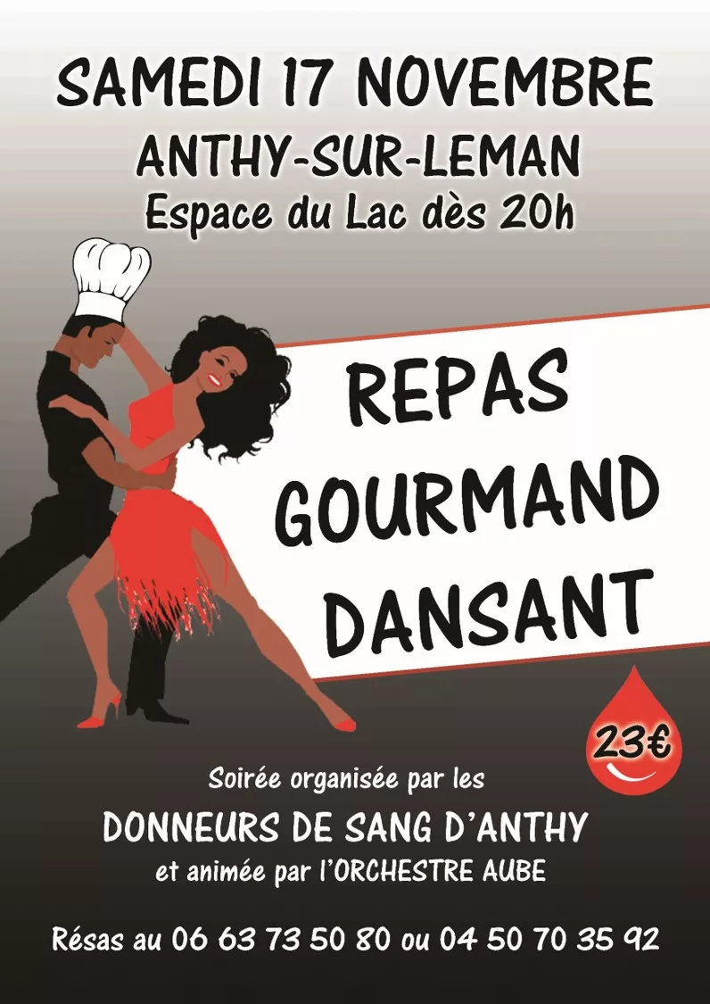 Anthy-sur-Léman - repas gourmand dansant des Donneurs de Sang