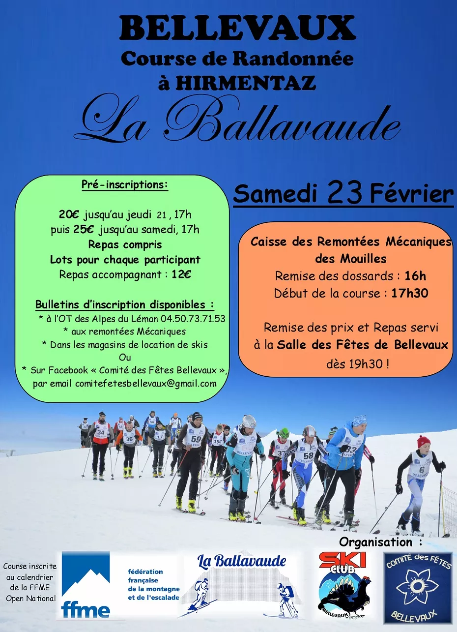Bellevaux-Hirmentaz -  course de ski de randonnée