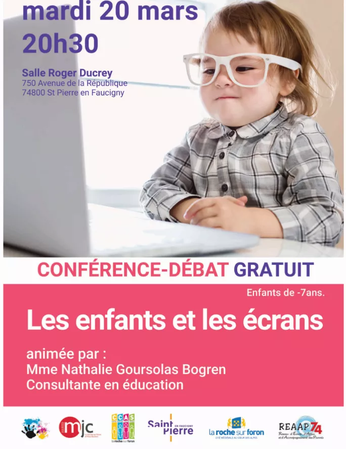 Saint Pierre en Faucigny - conférence : les enfants et les écrans
