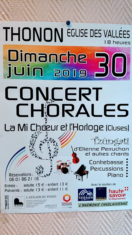 Thonon - concert de la Chorale La Mi-Choeur