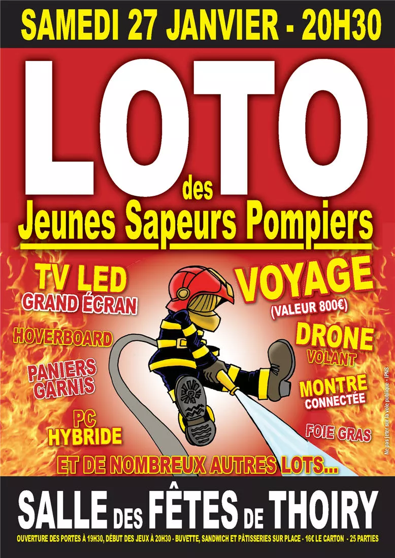 Thoiry - loto des Jeunes Sapeurs-Pompiers