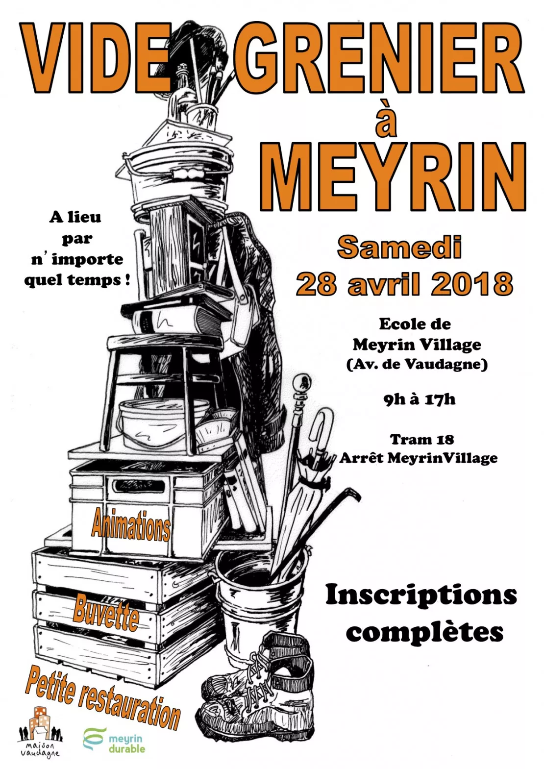 Meyrin (CH) - vide-grenier de Meyrin