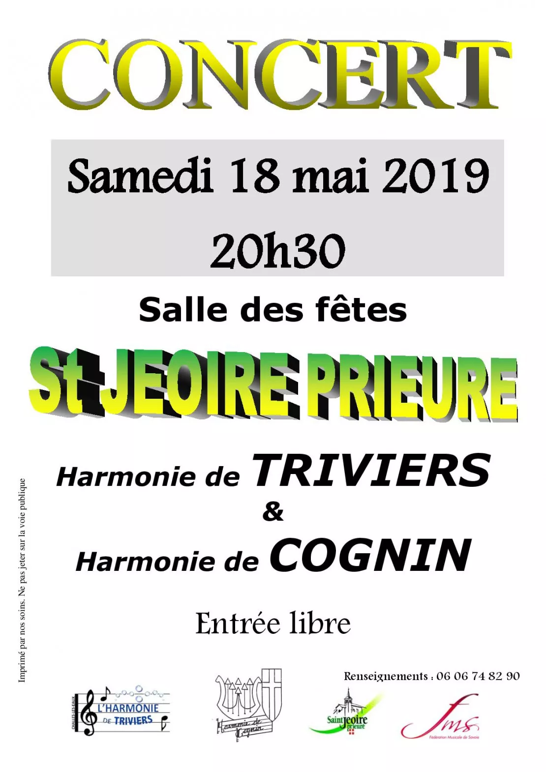 Saint-Jeoire Prieuré - concert d'orchestres d'harmonie