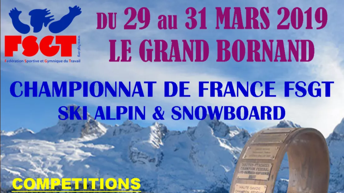 Compétition de ski au Grand Bornand