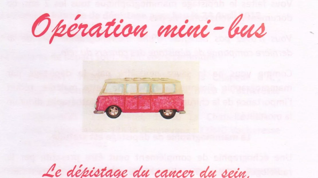 Val d'Abondance - les minibus de dépistage du cancer du sein