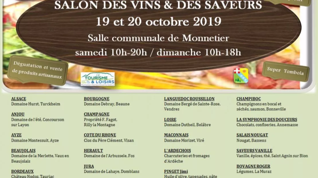 Monnetier-Mornex - salon des vins et saveurs