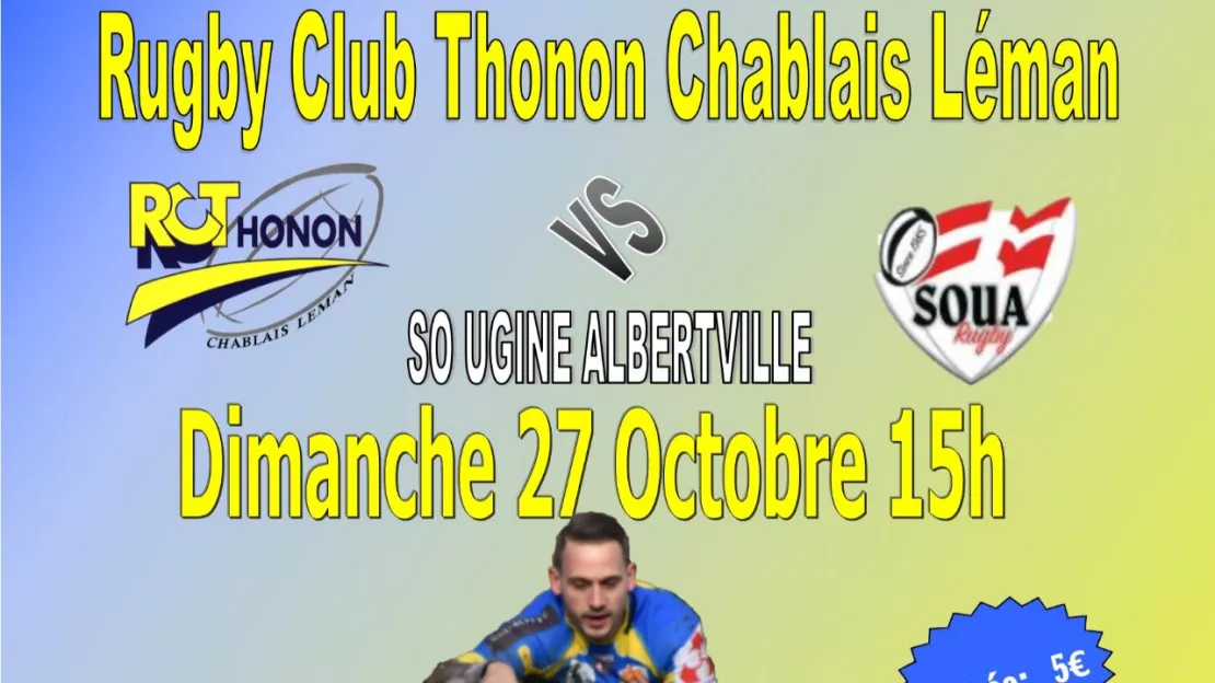 PARTENAIRE - Thonon : match du Rugby-Club Thonon Chablais Léman