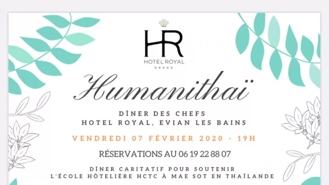 Evian - dîner caritatif à l'Hôtel Royal