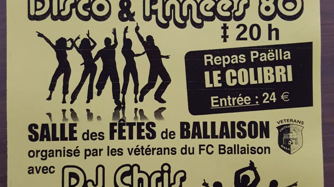 Ballaison - repas dansant disco et années 80