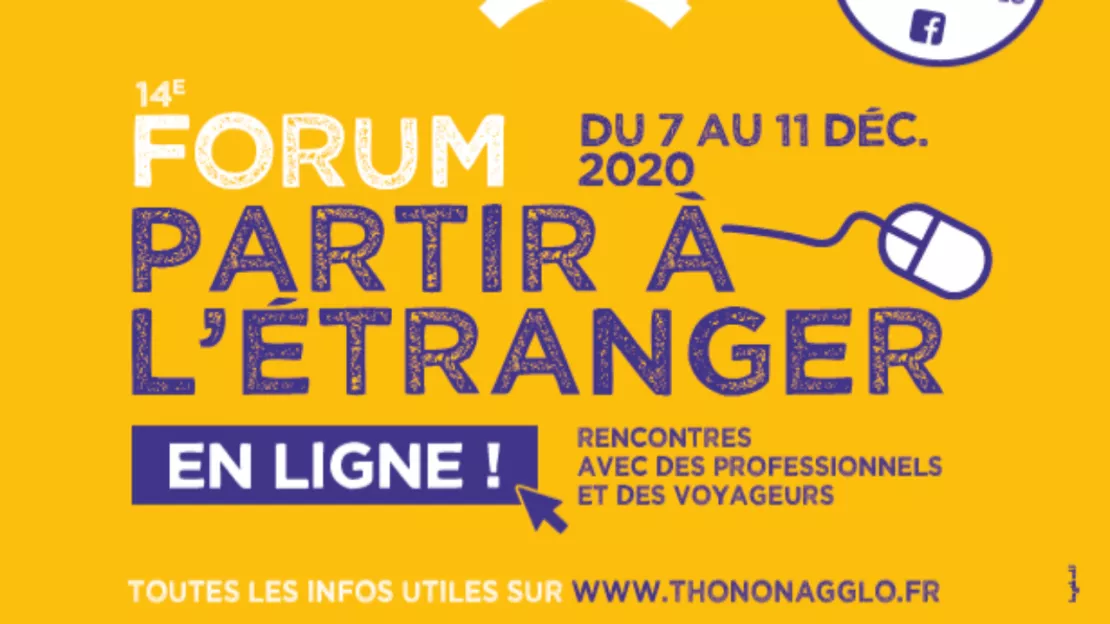 PARTENAIRE -Thonon Agglomération :  14ème forum "Partir à l'étranger" en ligne