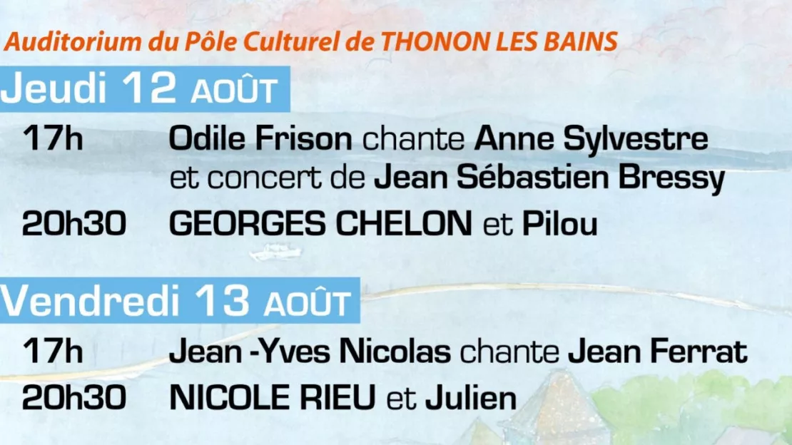 PARTENAIRE - Thonon : 1er festival de la chanson française