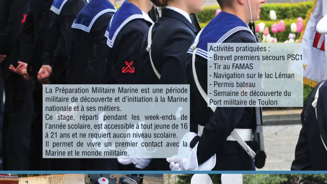 La Préparation Militaire Marine d'Evian ouvre ses portes.