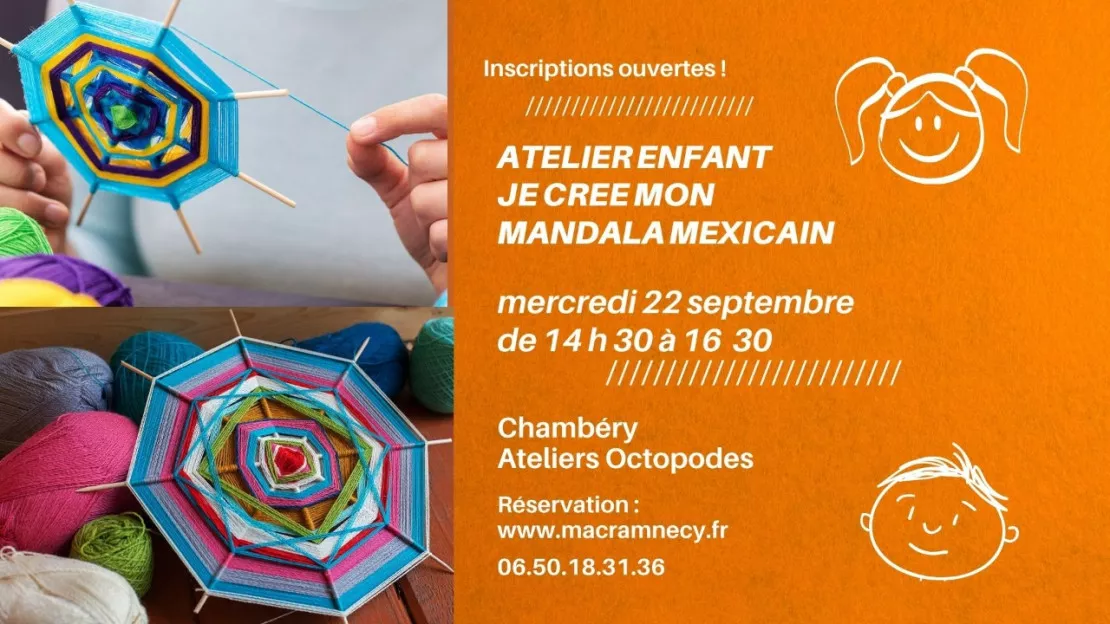 Chambéry - atelier créatif enfant "je crée mon mandala mexicain"