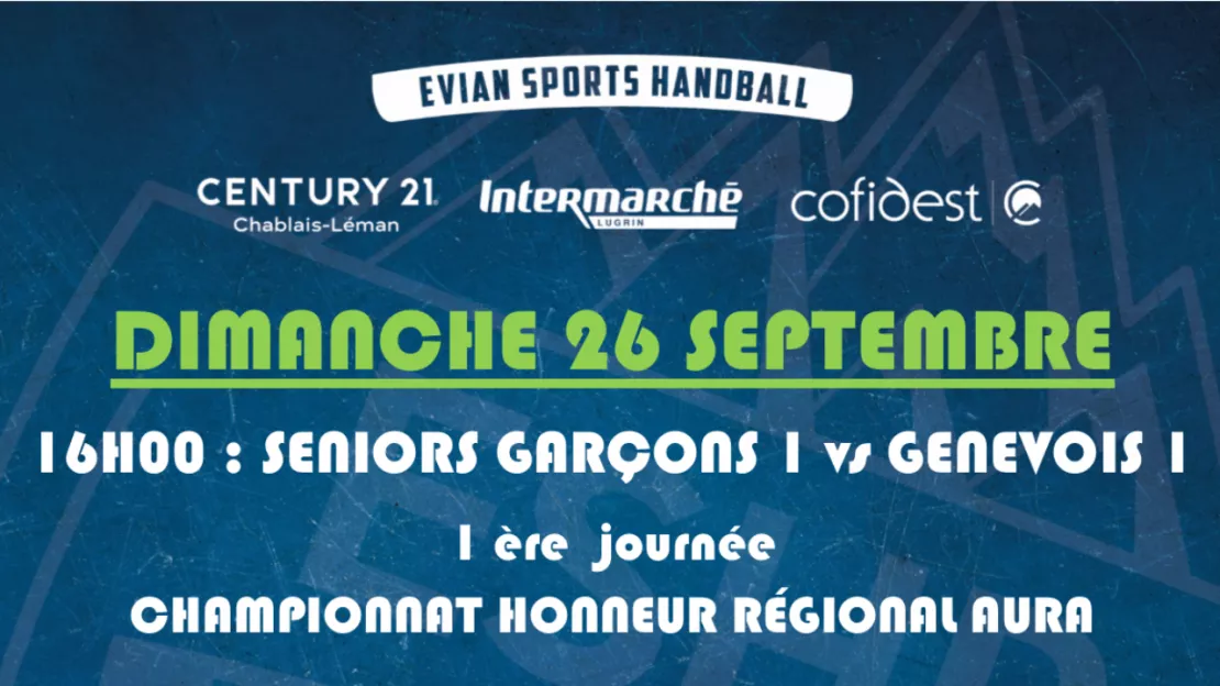 PARTENAIRE - match de handball : Evian Sports Handball contre St-Julien-en-Genevois