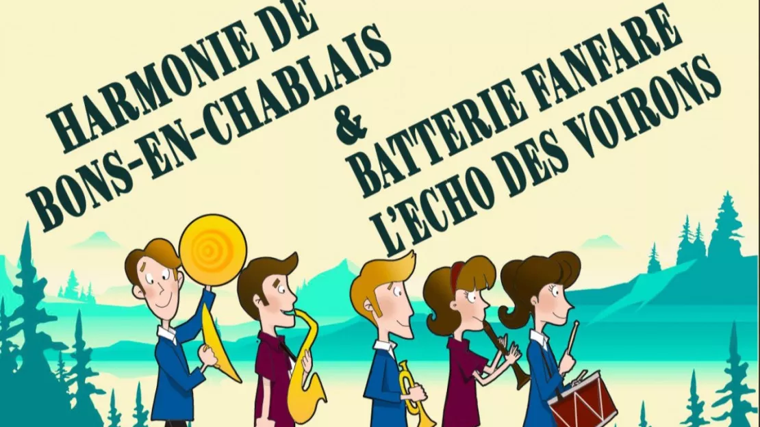 Concert de Printemps de l'Harmonie Municipale de Bons-en-Chablais et de la Batterie Fanfare l'Echo des Voirons