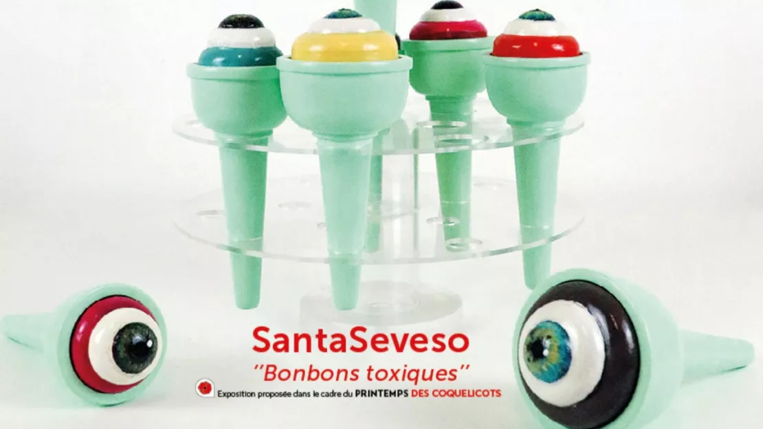 Thonon - exposition SantaSeveso  "Bonbons toxiques"
