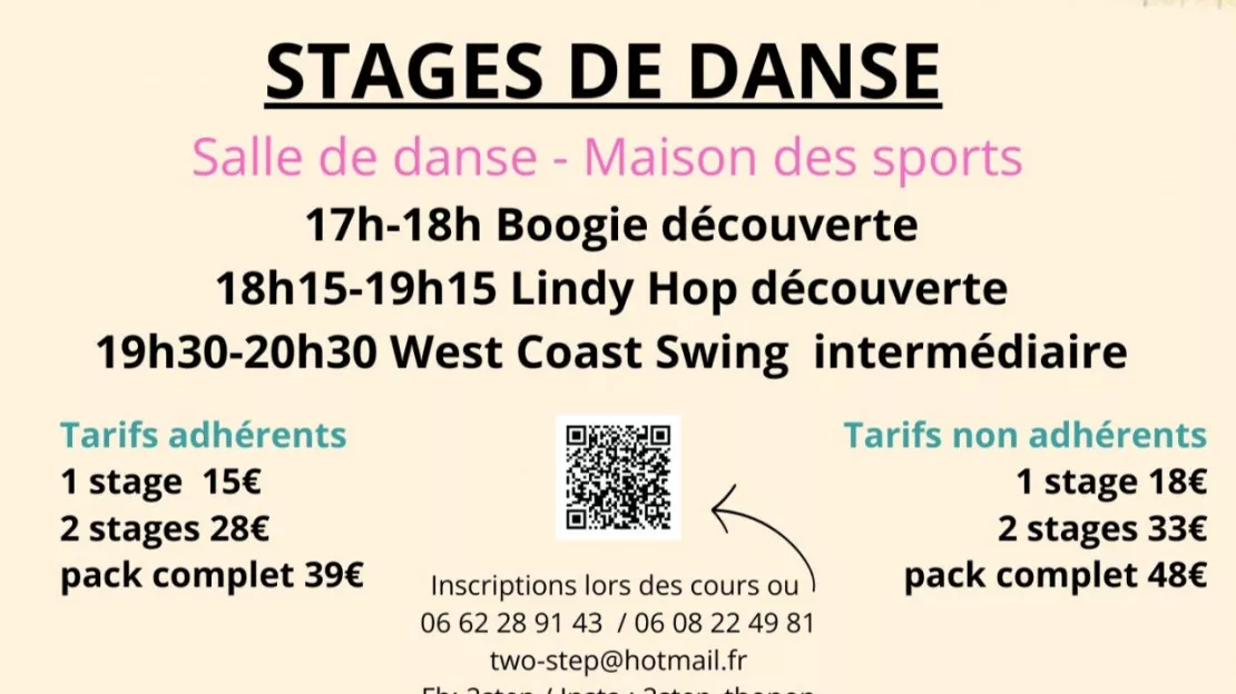 Anthy-sur-Léman : stages Boogie, Lindy-Hop et West Coast Swing + soirée dansante