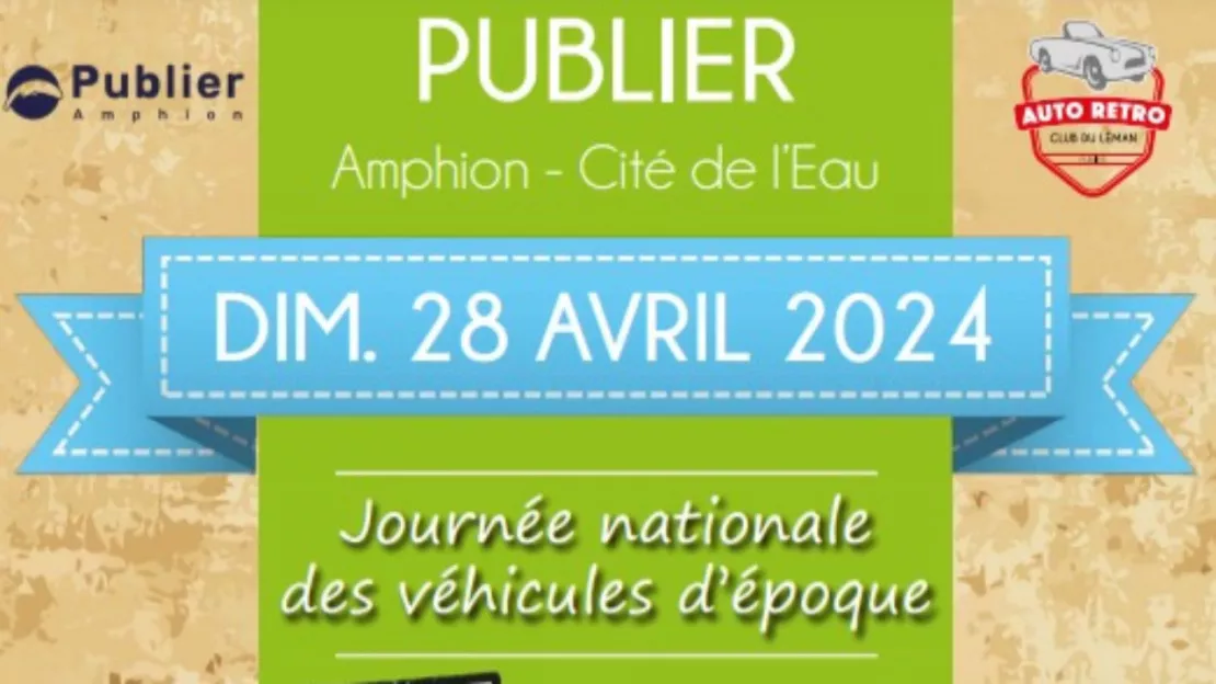 PARTENAIRE - Amphion/Publier : journée nationale des véhicules d'époque