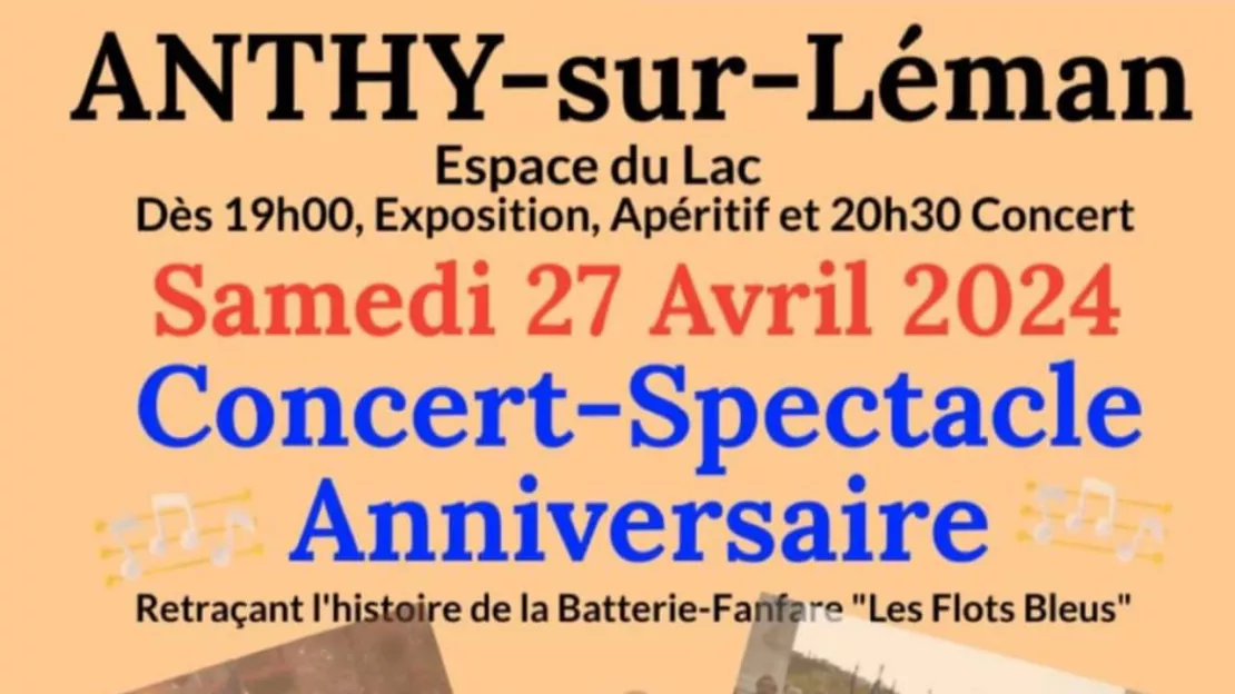 Anthy-sur-Léman : concert-spectacle anniversaire de la Batterie -Fanfare