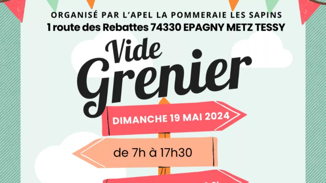 vide-grenier de Printemps du 19 mai sur Epagny Metz-Tessy