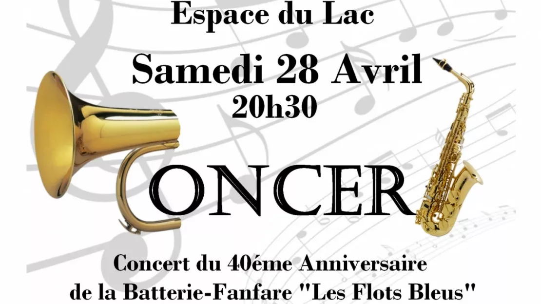 Anthy-sur-Léman - concert du 40ème anniversaire de la batterie-fanfare Les Flots Bleus