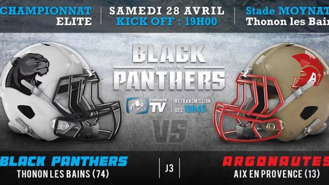 Partenaire - Thonon : match de l'équipe de foot américain Les Black Panthers