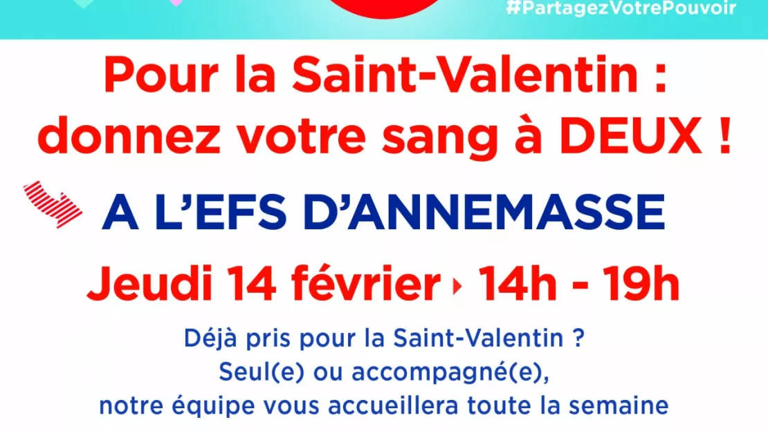 Annemasse - don de sang pour la Saint-Valentin