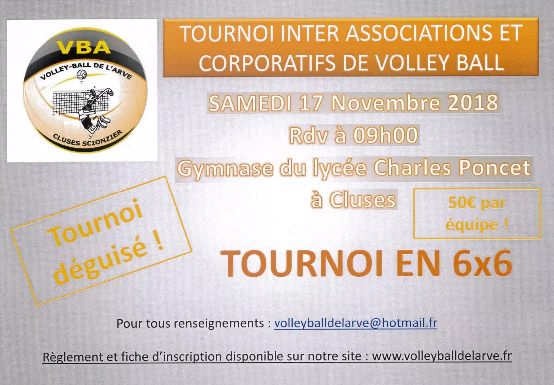 Cluses - tournoi de volley-ball inter-associations / corporatifs