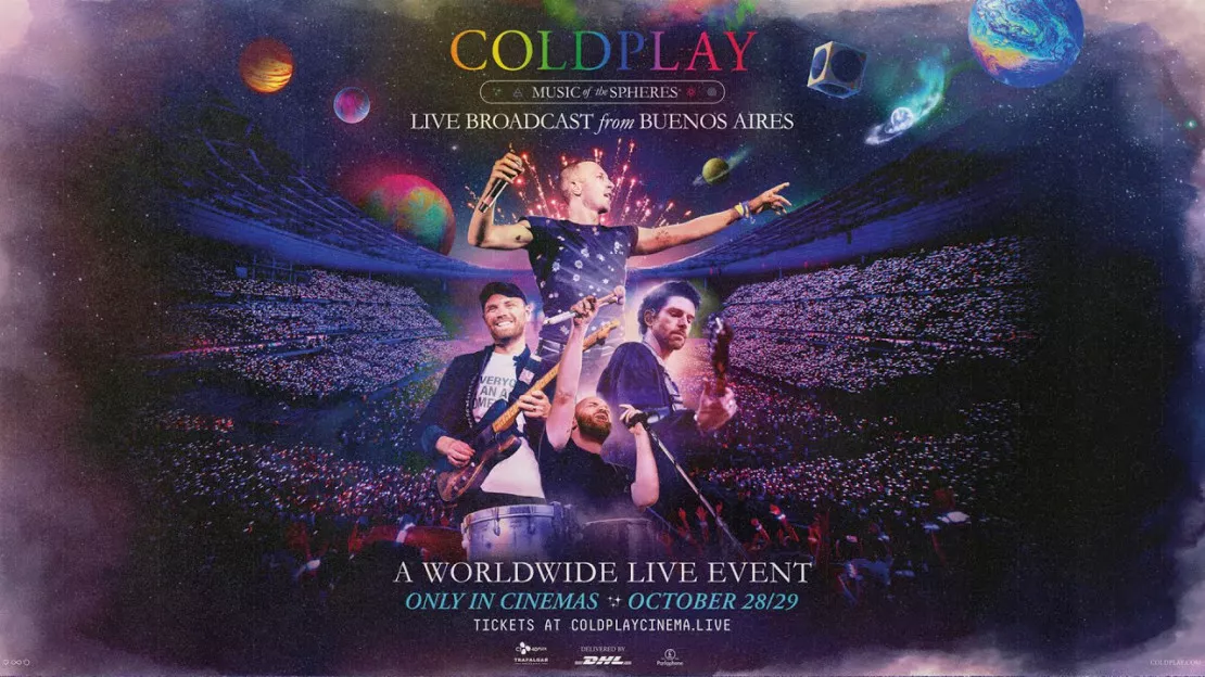 Coldplay débarque au cinéma avec sa tournée "Music Of The Spheres" en avril 2023