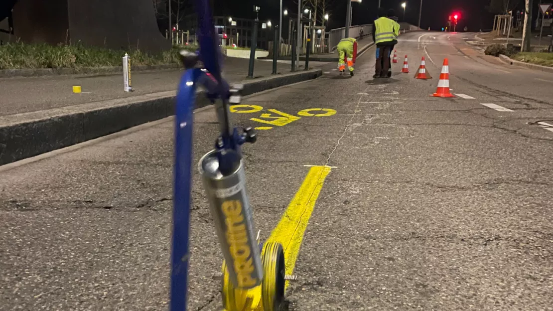 Extinction Rebellion s’attaque à une autre piste cyclable à Genève