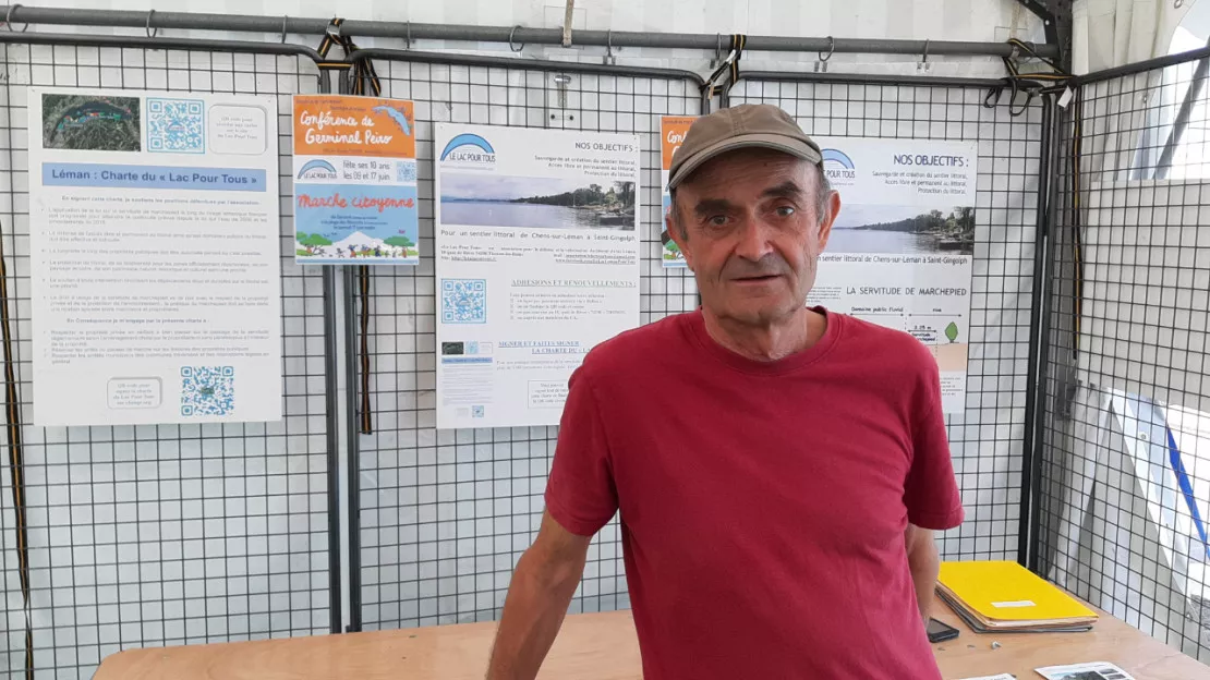 La création d'un sentier littoral libre le long du Léman français, objectif de l'association "Le Lac pour Tous" (interview)