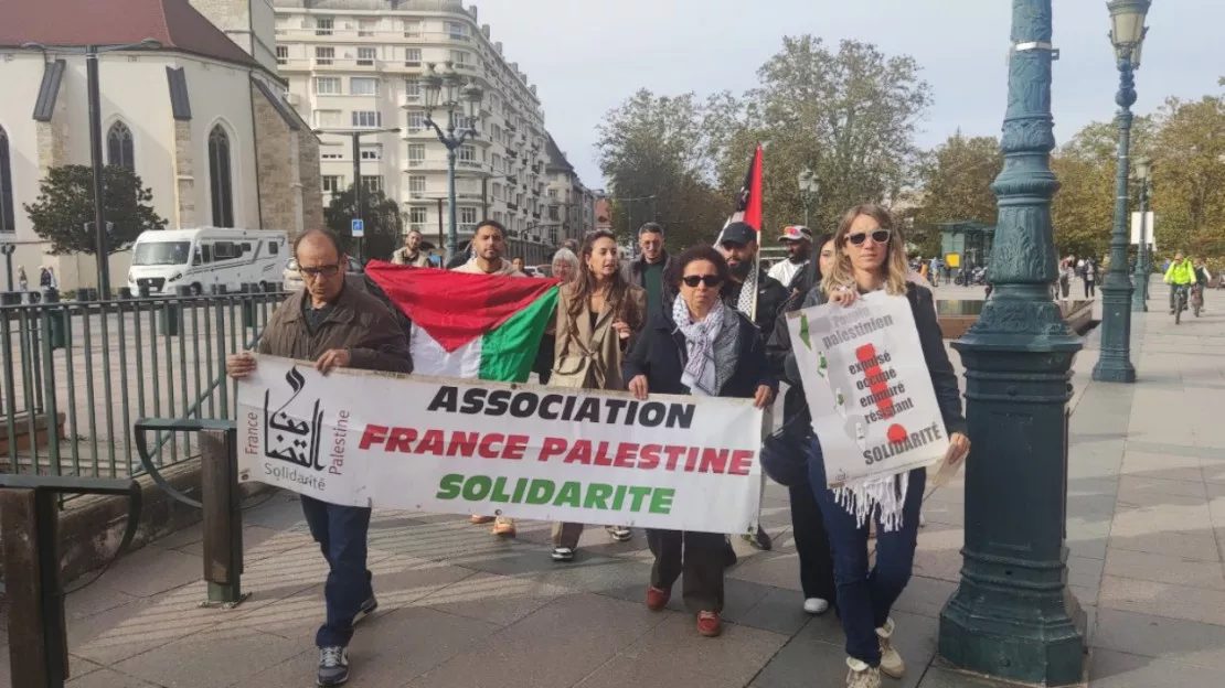 Manifestation de soutien à la Palestine dans le Chablais