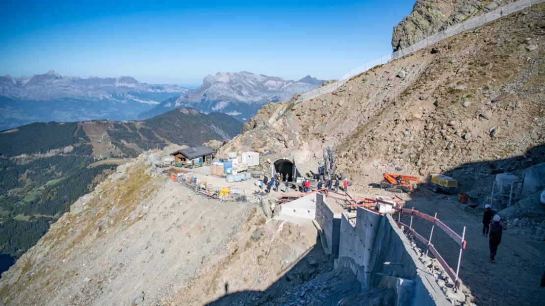 Mont-Blanc : les travaux continuent au Nid d'Aigle