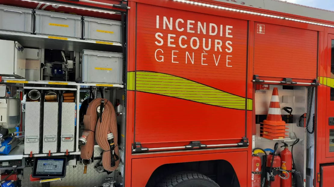 Un important incendie près du centre de Genève