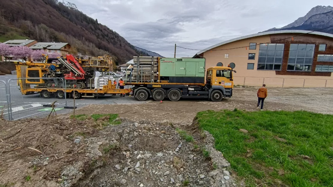 Une opération de forage géothermique à Sallanches