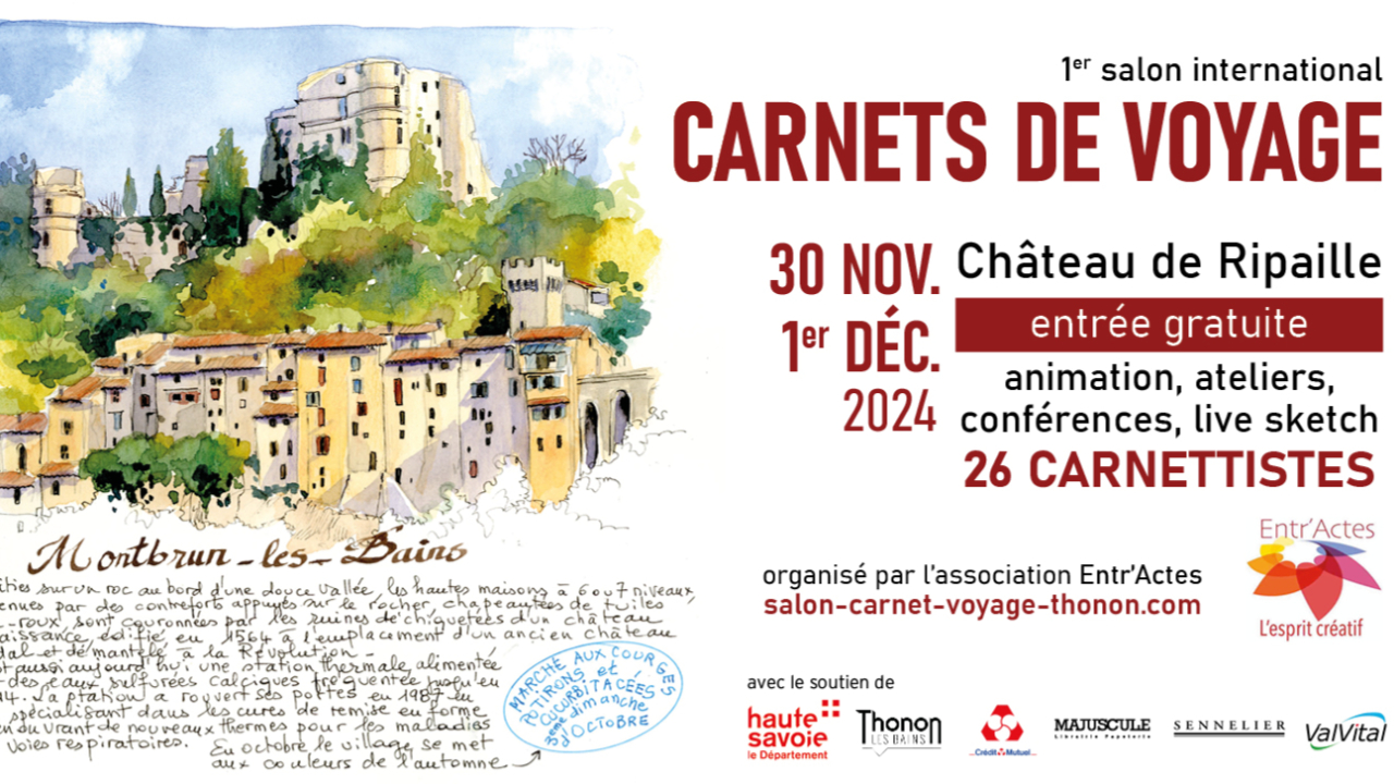 1er salon international des carnets de voyage, ce weekend à Thonon (interview)