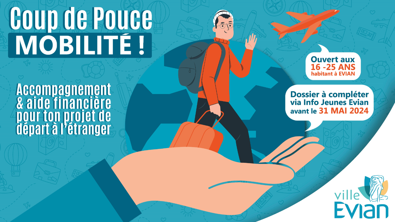 &laquo; Coup de pouce mobilit&eacute; &raquo; : la Ville d'Evian accompagne les 16-25 ans dans leurs projets