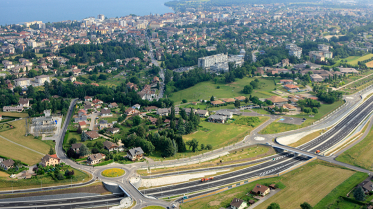 Des travaux nocturnes sur le contournement de Thonon