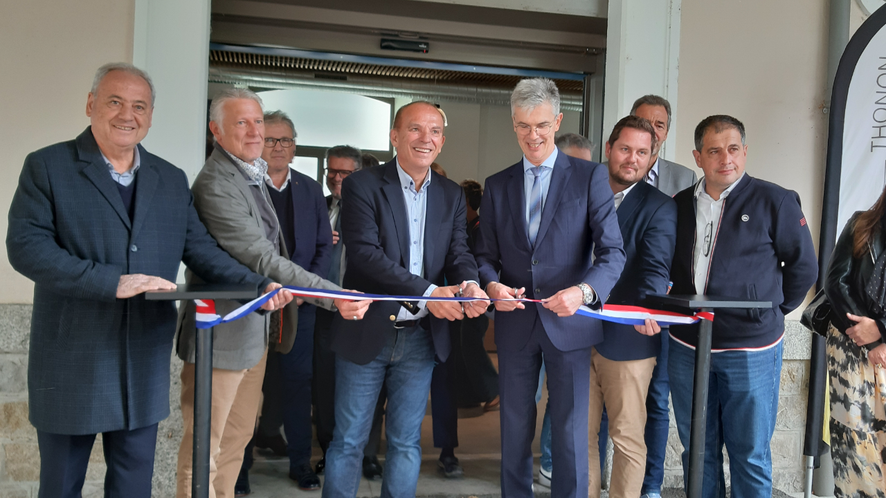 Inauguration de la Maison de la Mobilit&eacute; &agrave; Thonon (interviews)