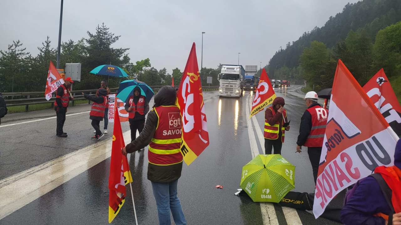 L’intersyndicale de Savoie a donné de la voix à Modane