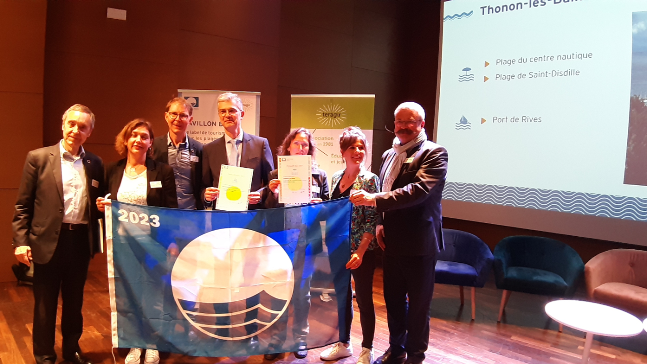 La cérémonie d’annonce du palmarès Pavillon Bleu s'est déroulée à Thonon, ce mercredi 24 mai. La cérémonie d’annonce du palmarès Pavillon Bleu s'est déroulée à Thonon, ce mercredi 24 mai.