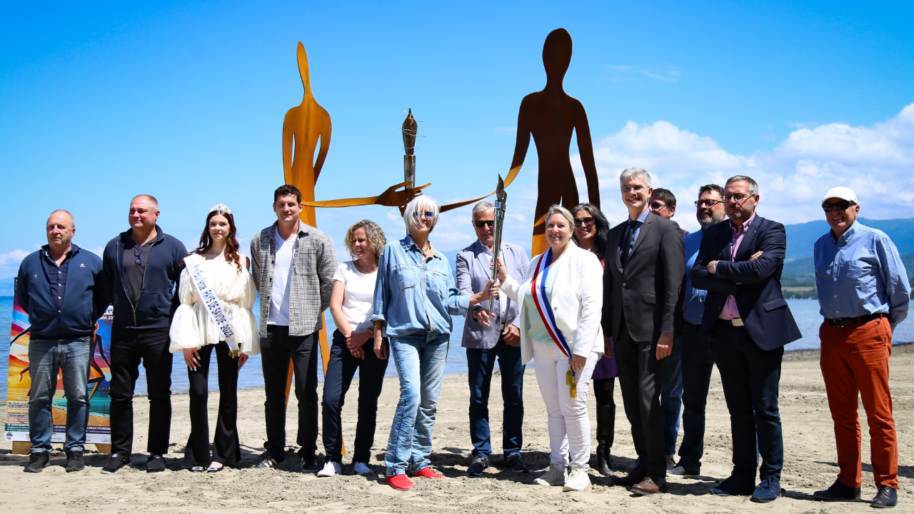 La flamme Olympique des J.O. de Paris 2024 de passage à Excenevex le dimanche 23 juin (interview)