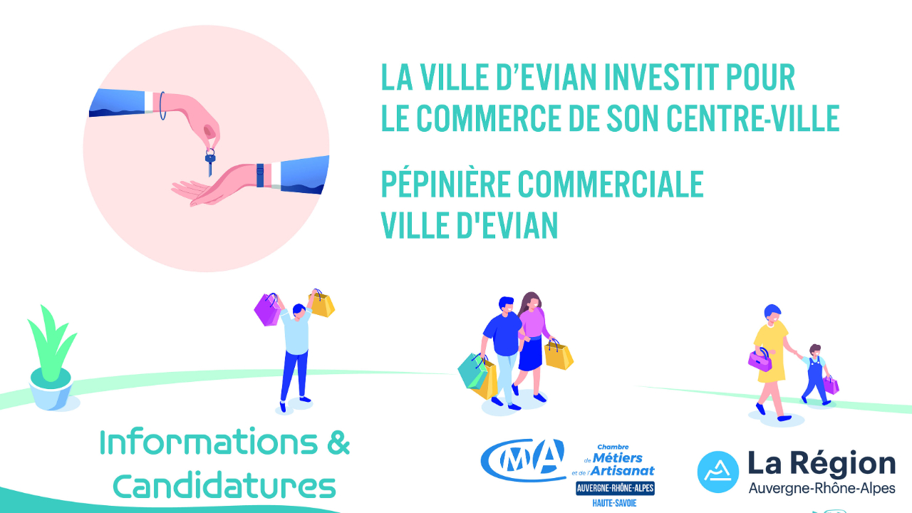 Lancement d&rsquo;une nouvelle p&eacute;pini&egrave;re commerciale &agrave; Evian : r&eacute;pondez &agrave; l&rsquo;appel &agrave; candidatures !