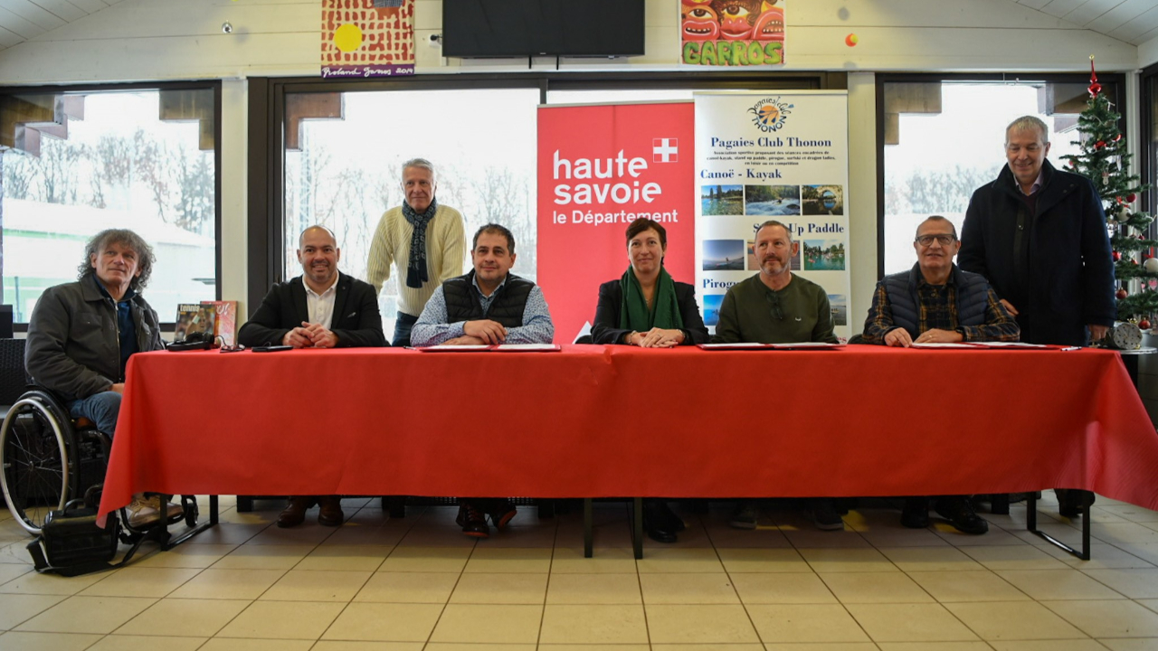 Le Conseil départemental 74 soutient le Tennis Club Allinges, le Club Subaquatique du Léman et l’association Pagaies Club (interviews)