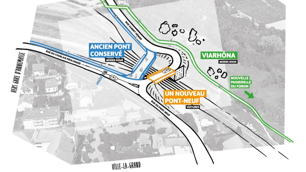 Le Pont-Neuf de Ville-la-Grand inauguré ce week-end