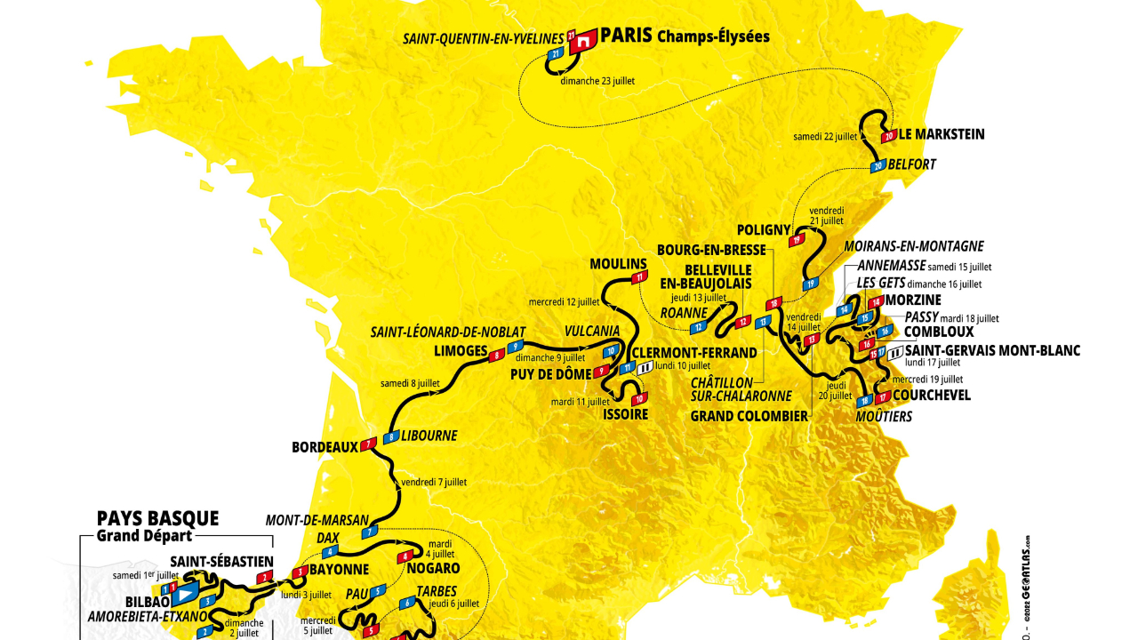 Le Tour de France a dévoilé son parcours pour 2023 Le Tour de France a dévoilé son parcours pour 2023