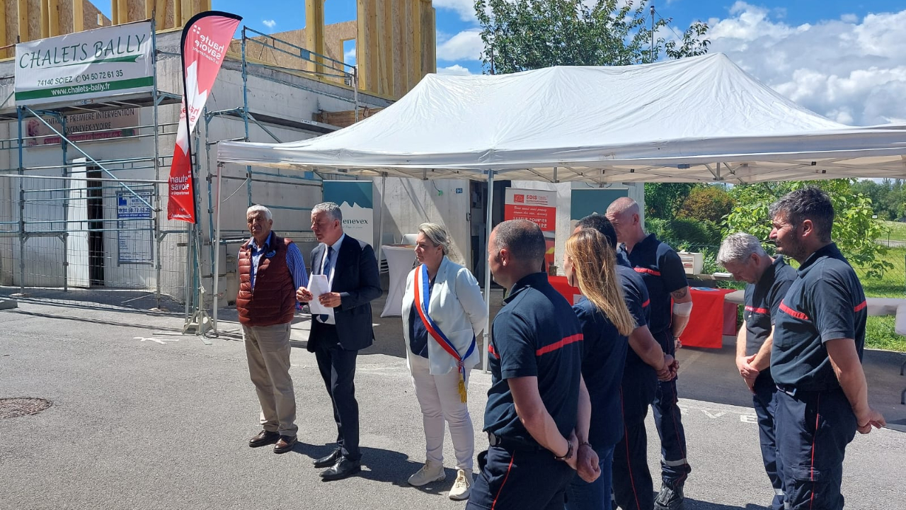 Les travaux avancent pour le centre de secours d’Excenevex-Yvoire