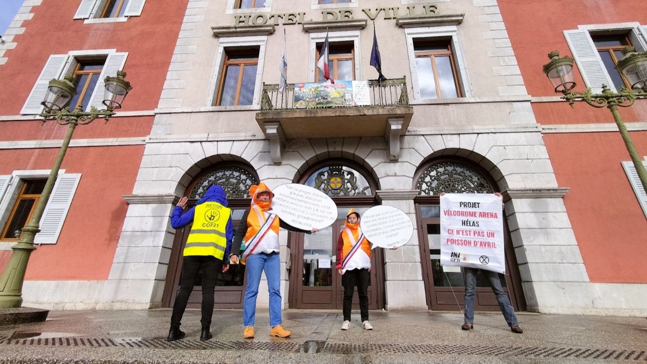 Nouvelle mobilisation contre la Haute-Savoie Arena